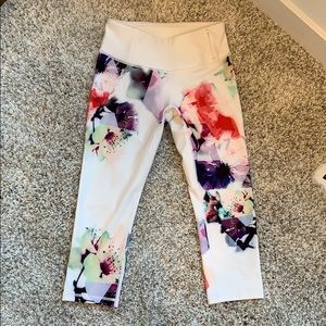 Calia by Carrie Underwood white floral leggings S